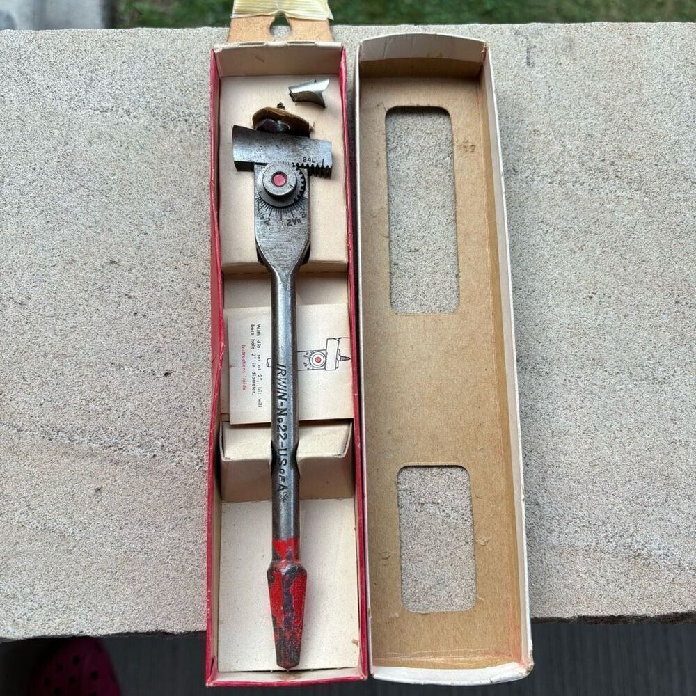 Irwin Micro-Dial Expansive Bit No. 22 Large Bores 7/8” To 3” In Box